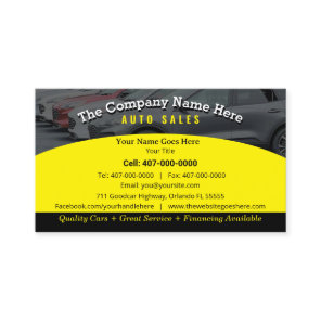 Car Dealership-Auto Sales Associate Business Card