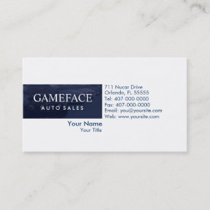 Car Dealership Auto Sales Business Card