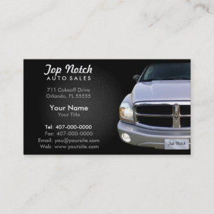 Car Dealership Auto Sales Business Card