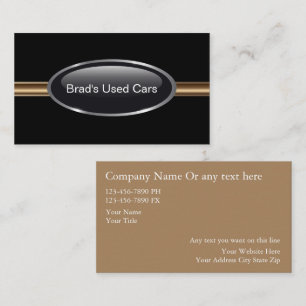 Car Dealership Business Cards