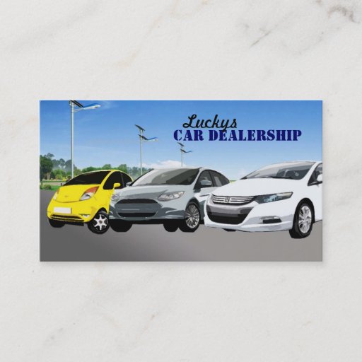 Customizable Car Dealership Business Cards