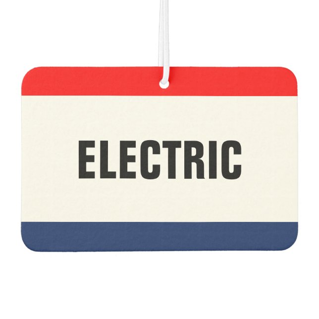 Car Dealership Electric Promotion Customizable Air Freshener (Front)