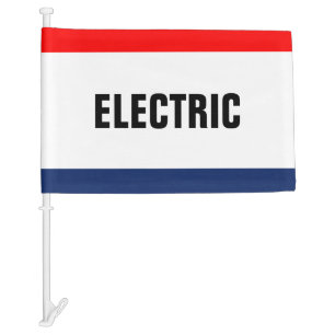 Car Dealership Electric Promotion Customizable Flag