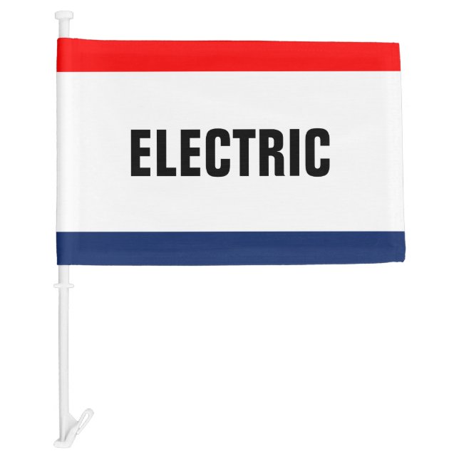 Car Dealership Electric Promotion Customizable Flag (Front)