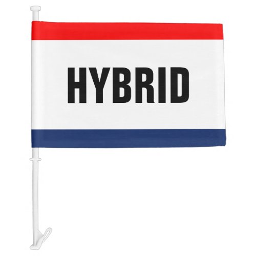 Car Dealership Hybrid Promotion Customizable Car Flag