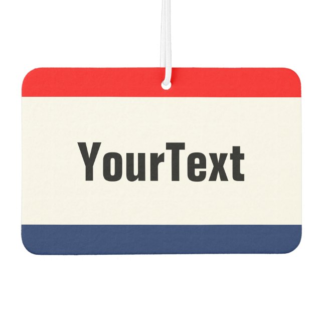 Car Dealership Promo Signage Personalize it Air Freshener (Front)