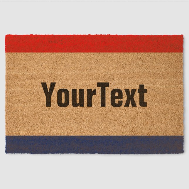 Car Dealership Promo Signage Personalize it Fiber Doormat (Front)