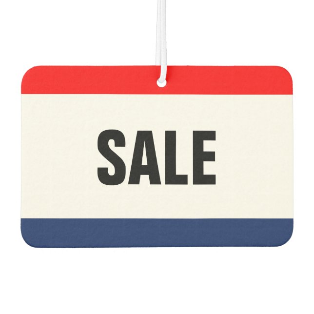 Car Dealership SALE Promotion Customizable Air Freshener (Front)