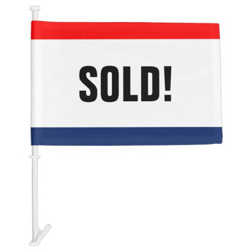 Car Dealership Sold Promotion Customizable Car Flag