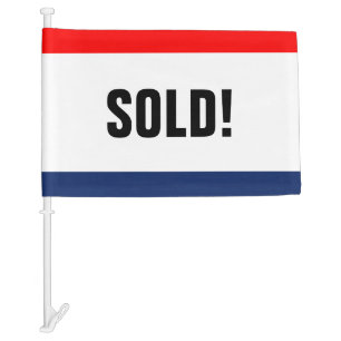Car Dealership Sold Promotion Customizable Flag