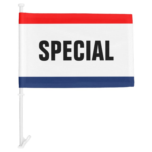 Car Dealership Special Promotion Customizable Flag (Front)