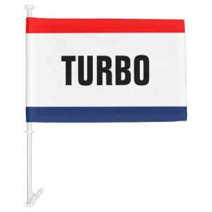 Car Dealership Turbo Promotion Customizable Flag