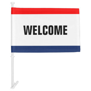 Car Dealership Welcome Promotion Customizable Flag