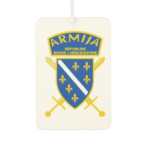 Car deodorizer Bosnia flag Air Freshener