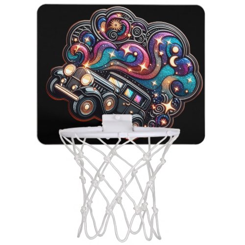 Car design mini basketball hoop