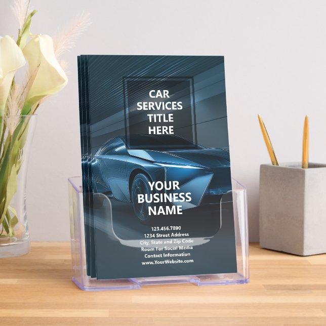 Car Detail Service Options - Vehicle Care Brochure (Insitu)