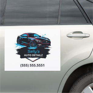 Car Detailer Business Magnet