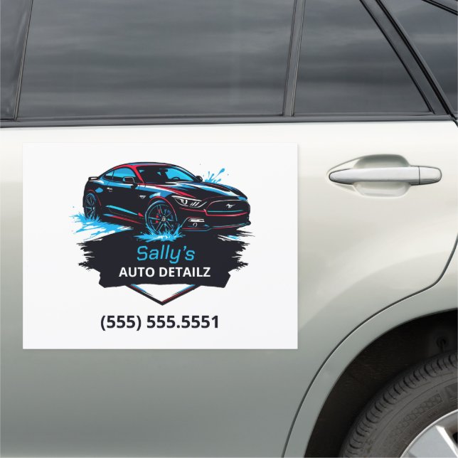Car Detailer Business Magnet (In Situ)