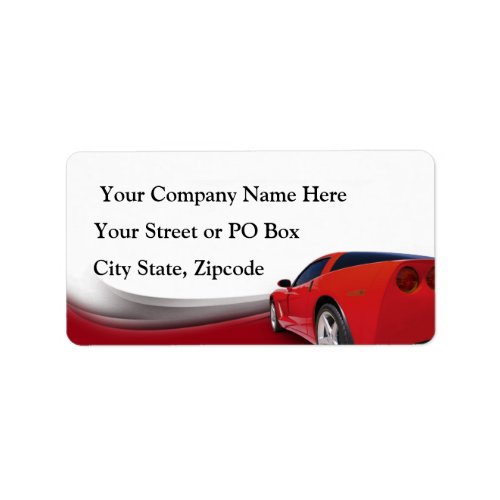 Car Detailer Label