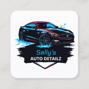 Car Detailer Square Business Card