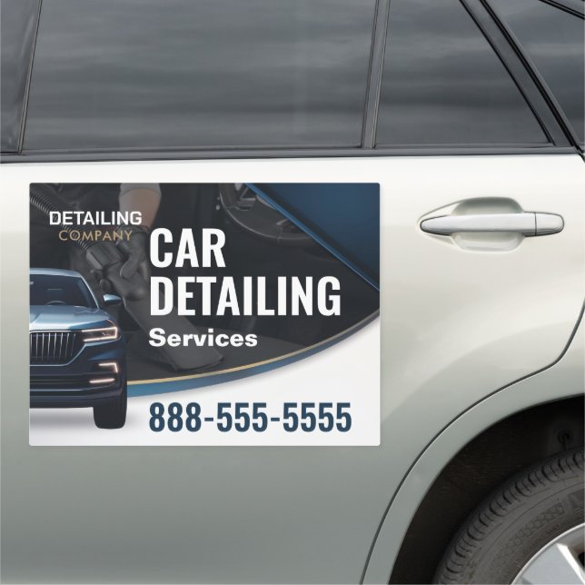 Car Detailing Auto Cleaning Services Car Magnet (In Situ)