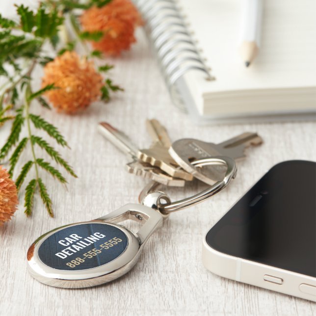 Car Detailing | Auto Cleaning Services | Marketing Keychain (Side)