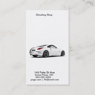 Car Detailing Business Card