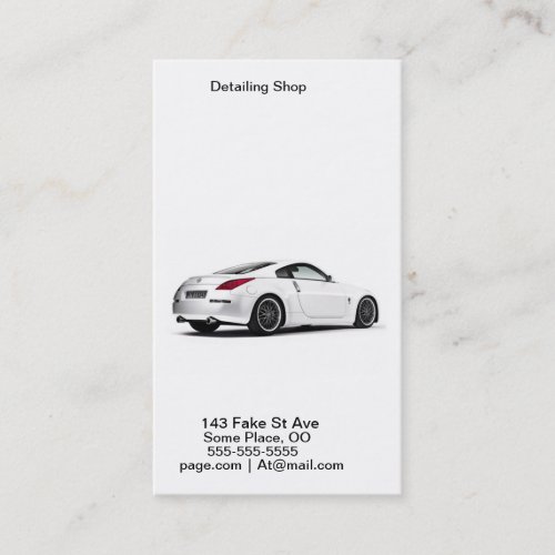 Car Detailing Business Card Template