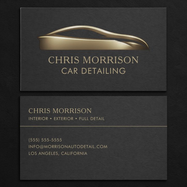 Car Detailing Business Card