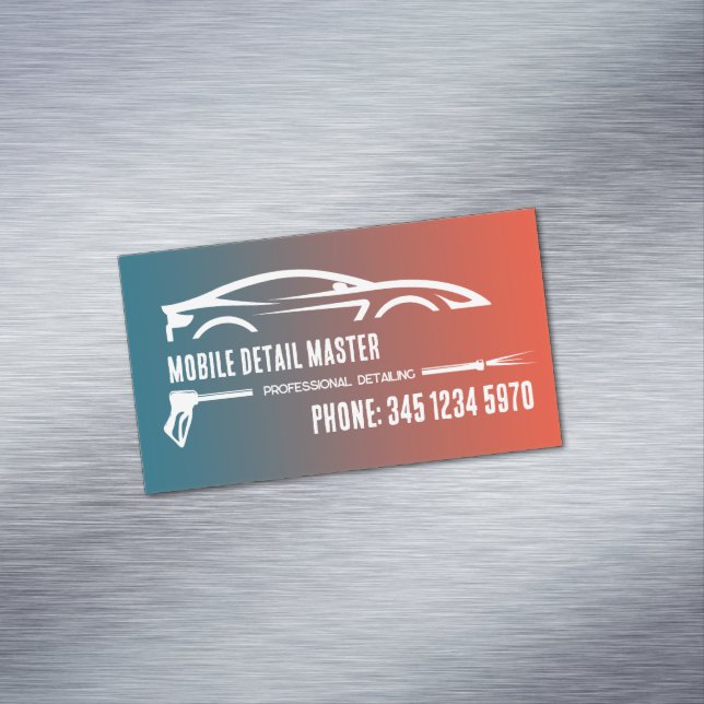 Car Detailing Business Card Magnet (In Situ)