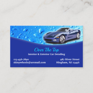 Car Detailing Business Card Template