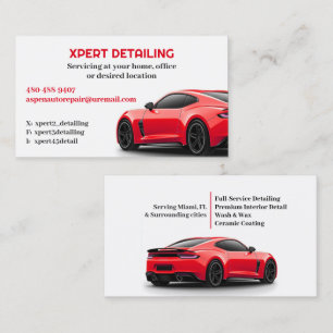 Car Detailing Business Card Template 