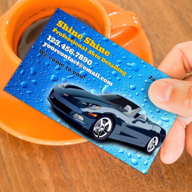 Car Detailing Business Card Template (Creator Uploaded)