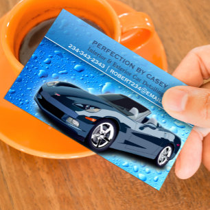 Car Detailing Business Card Template