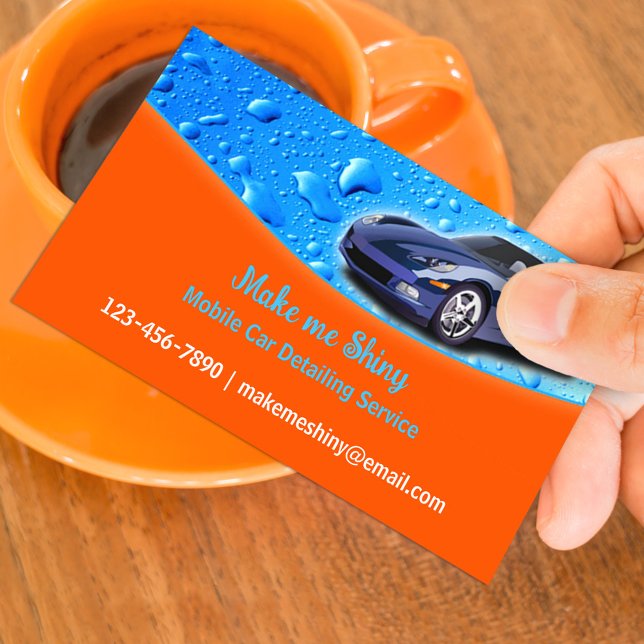 Car Detailing Business Card Template (Creator Uploaded)