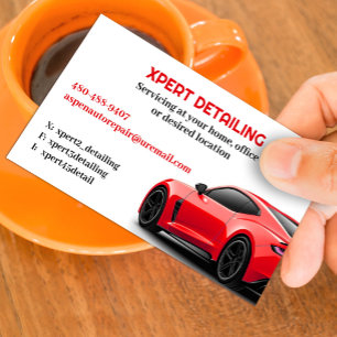 Car Detailing Business Card Template 