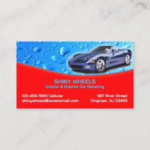 Car Detailing Business Card Template