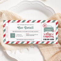 Car Detailing Christmas Gift Certificate