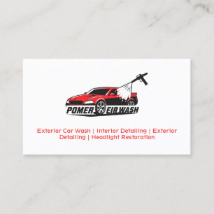 Car Detailing Custom Logo Business Card