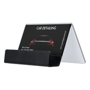Car Detailing Desk Business Card Holder