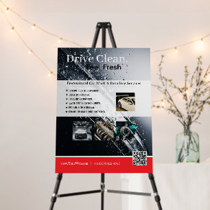 Car Detailing Foam Board – Custom Sign