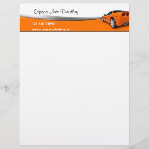 Car Detailing Letterhead