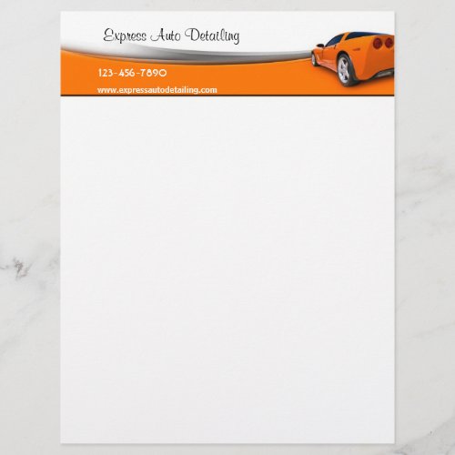 Car  Detailing Letterhead