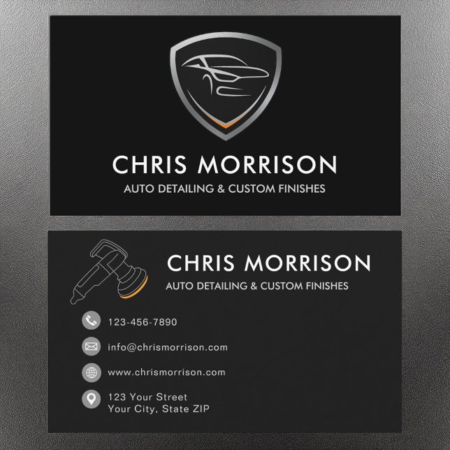 Car Detailing Professional Business Card (Creator Uploaded)