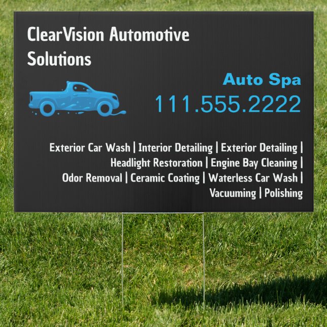 Car Detailing Sign (Insitu)
