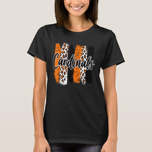 Car dinals School Sports Fan Team Spirit Mascot T-Shirt (Front)