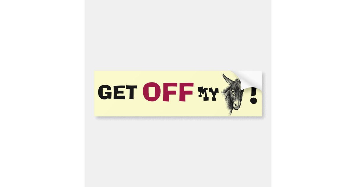 Car Donkey Bumper Sticker Zazzle