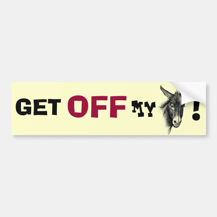 Car Donkey Bumper Sticker Zazzle