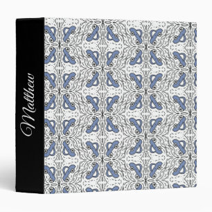 Car Doodles Blue Planner Homeschool Portfolio 3 Ring Binder