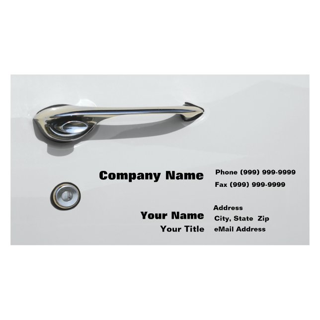 Car Door Handle Business Card (Creator Uploaded)